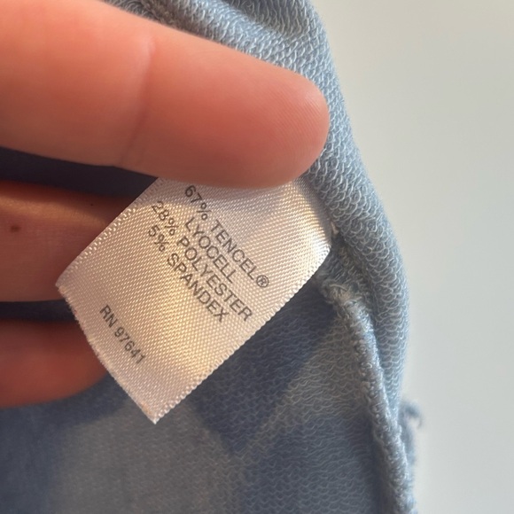 Pure J Jill Tunic Top Size XL Womens Blue Luxe Tencel Long Sleeve V Neck Comfy - Picture 5 of 10